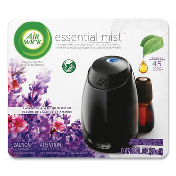 Air Wick® Essential Mist Starter Kit, Lavender And Almond Blossom, 0.67 Oz Bottle freeshipping - TVN Wholesale